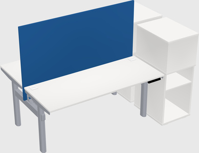 Shared electric desk + cabinet