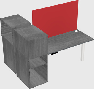 Shared electric desk + cabinet