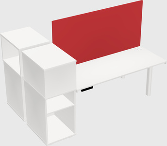 Shared electric desk + cabinet