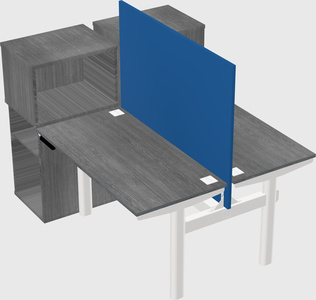 Shared electric desk + cabinet