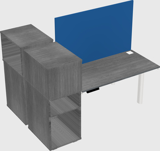 Shared electric desk + cabinet