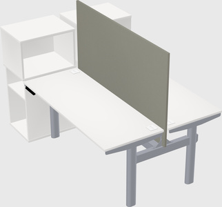 Shared electric desk + cabinet