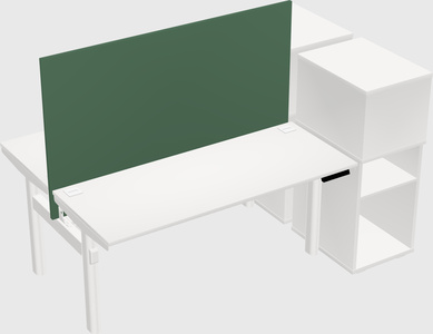 Shared electric desk + cabinet