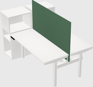 Shared electric desk + cabinet