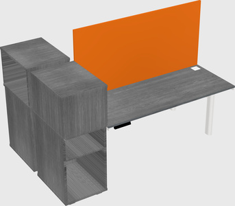 Shared electric desk + cabinet