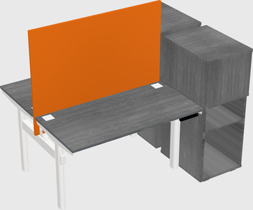 Shared electric desk + cabinet