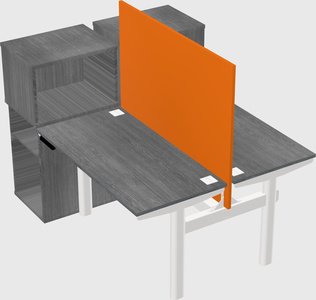 Shared electric desk + cabinet