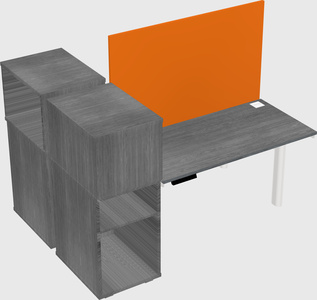Shared electric desk + cabinet