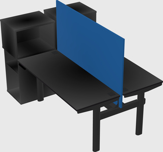 Shared electric desk + cabinet