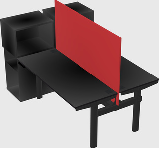 Shared electric desk + cabinet