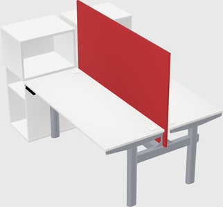 Shared electric desk + cabinet
