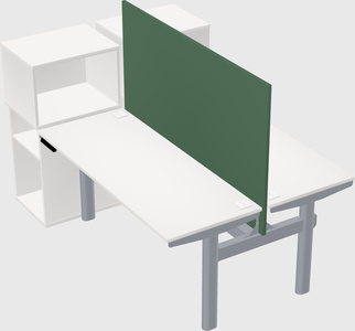 Shared electric desk + cabinet