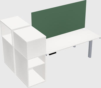 Shared electric desk + cabinet