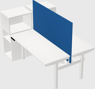 Shared electric desk + cabinet