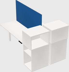 Shared electric desk + cabinet