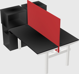 Shared electric desk + cabinet