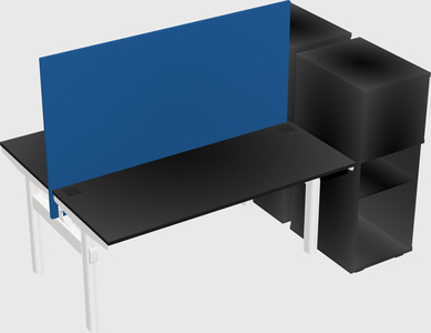 Shared electric desk + cabinet