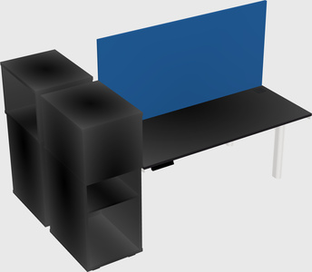 Shared electric desk + cabinet