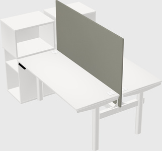 Shared electric desk + cabinet