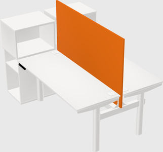 Shared electric desk + cabinet