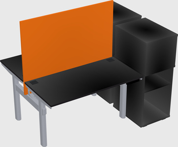 Shared electric desk + cabinet