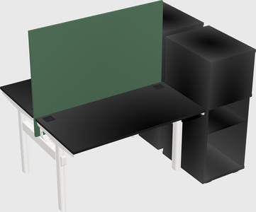 Shared electric desk + cabinet
