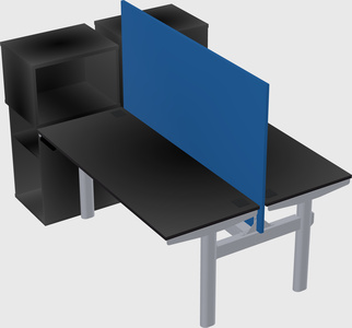 Shared electric desk + cabinet