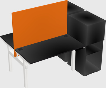 Shared electric desk + cabinet