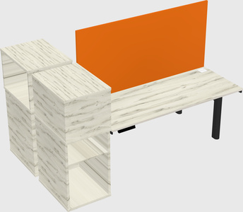 Shared electric desk + cabinet