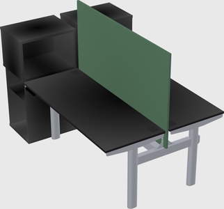 Shared electric desk + cabinet