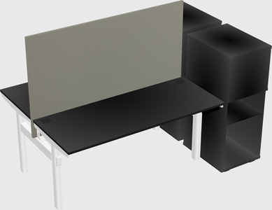 Shared electric desk + cabinet
