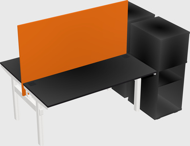 Shared electric desk + cabinet