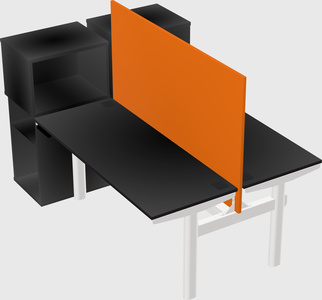 Shared electric desk + cabinet