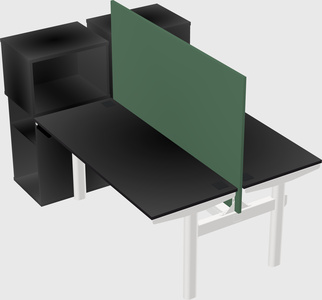 Shared electric desk + cabinet