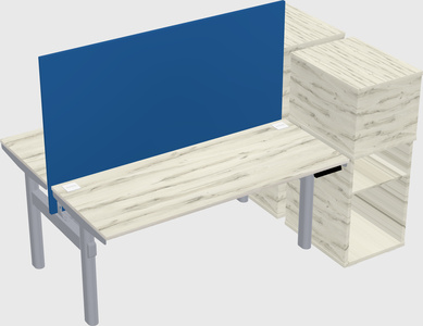 Shared electric desk + cabinet