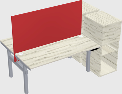 Shared electric desk + cabinet