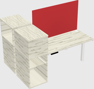 Shared electric desk + cabinet