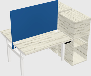 Shared electric desk + cabinet