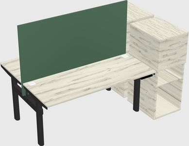 Shared electric desk + cabinet
