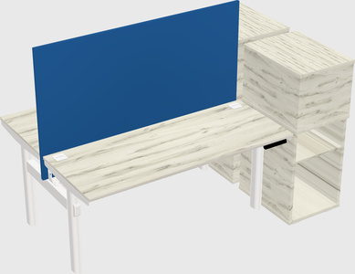 Shared electric desk + cabinet