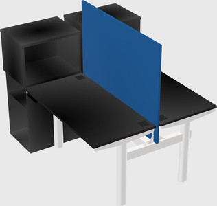 Shared electric desk + cabinet
