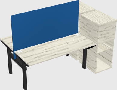 Shared electric desk + cabinet