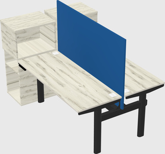 Shared electric desk + cabinet