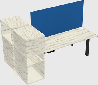 Shared electric desk + cabinet