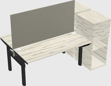Shared electric desk + cabinet