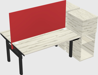 Shared electric desk + cabinet
