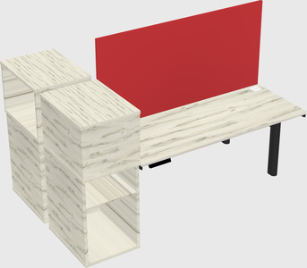 Shared electric desk + cabinet