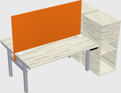 Shared electric desk + cabinet