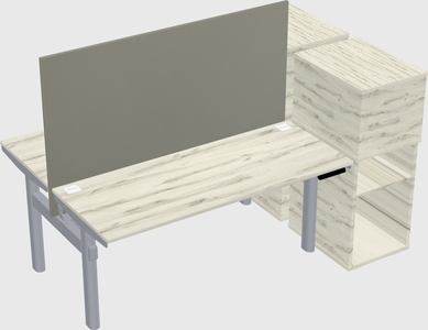 Shared electric desk + cabinet