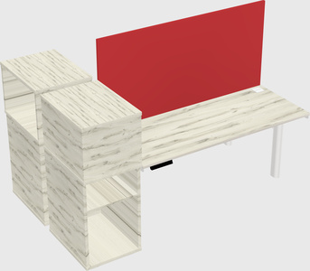 Shared electric desk + cabinet